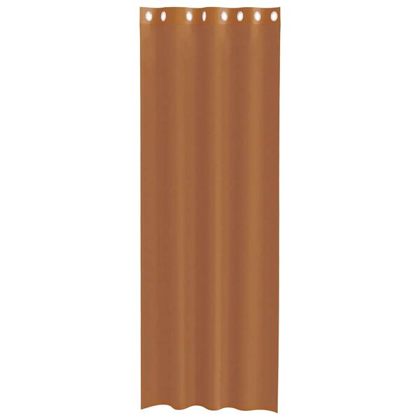 vidaXL Tende in Voile con Occhielli 2 pz Terracotta