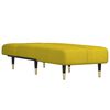 vidaXL Chaise Longue in Velluto Giallo