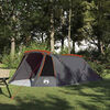 vidaXL Tenda a tunnel con tetto Grigio e arancione 328 x 228 x 115 cm