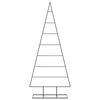 vidaXL Albero di Natale Decorativo in Metallo Nero 150 cm