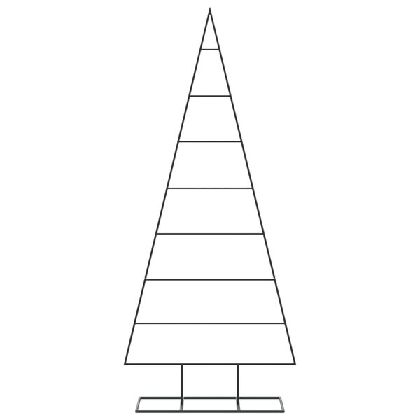 vidaXL Albero di Natale Decorativo in Metallo Nero 150 cm