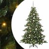 vidaXL Albero di Natale Artificiale con Rami Pieghevoli Verde 180 cm