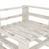 vidaXL Set Salotto da Giardino 8 pz Pallet in Legno Bianco