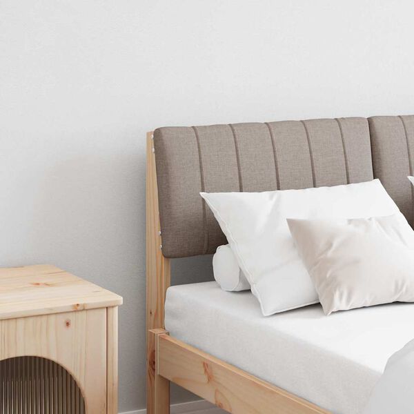 vidaXL Testiera imbottita Talpa 120 cm Pino massello