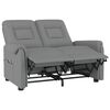 vidaXL Poltrona Massaggiante Reclinabile a 2 Posti Grigia Similpelle