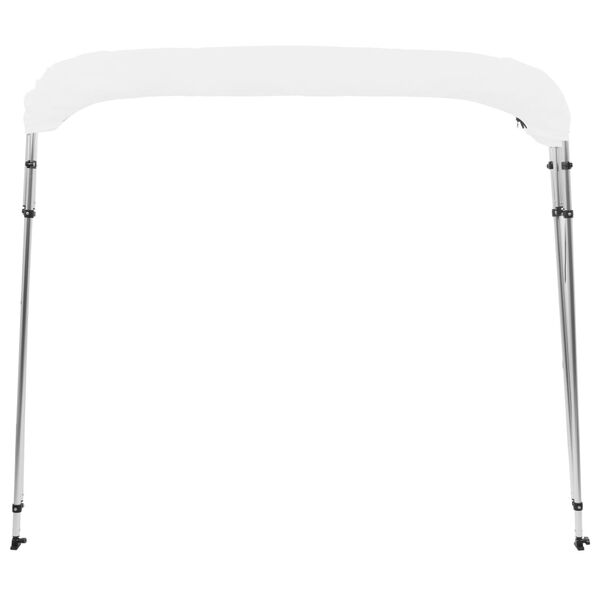 vidaXL Bimini di Prua con Tendalino a 4 Archi Bianco 243x180x137 cm