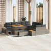 vidaXL Set Divano da Giardino 13 pcs Grigio polyrattan