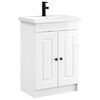 vidaXL Set di mobili per il bagno Bianco Lucido 78,5 x 37,5 x 81 cm