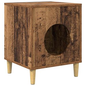 vidaXL Casa per Gatti Legno vecchio 42,5 x 40 x 53 cm