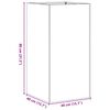 vidaXL Fioriera Bianca 40x40x80 cm in Acciaio Laminato a Freddo