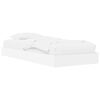 vidaXL Telaio del letto con storage con lo scaffale Bianco 80 x 200 cm