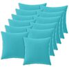 vidaXL Federa 12 pcs HEERLEN Turchese 50 x 50 cm Poliestere