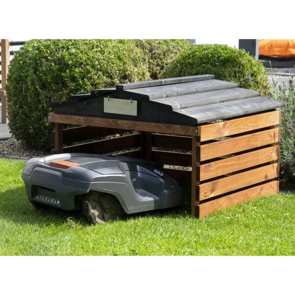 dobar Garage per Robot Tosaerba Nero e Marrone