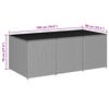 vidaXL Baule da Giardino in Polyrattan 180x90x70 cm Nero