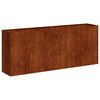 vidaXL Fioriera Arrugginita 200x40x80 cm in Acciaio Corten