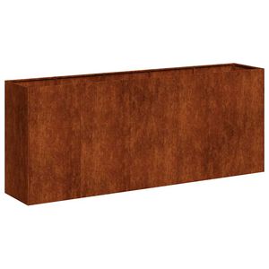 vidaXL Fioriera Arrugginita 200x40x80 cm in Acciaio Corten