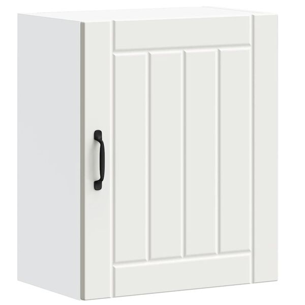 vidaXL Pensile da Cucina Lucca Bianco in Legno Multistrato