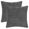 vidaXL Federa 2 pz HEERLEN Grigio Scuro 40 x 40 cm