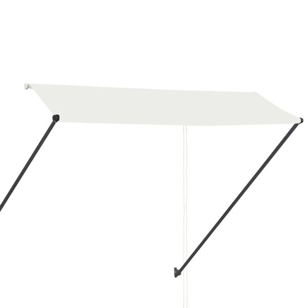 vidaXL Tenda da Sole Retrattile con LED 300x150 cm Crema