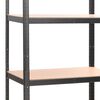 vidaXL Scaffali Resistenti 5 Ripiani 2pz Grigio Acciaio e Multistrato