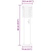 vidaXL Lampade da Terra per Esterni Sensore 3 pz Nere 60 cm Acciaio