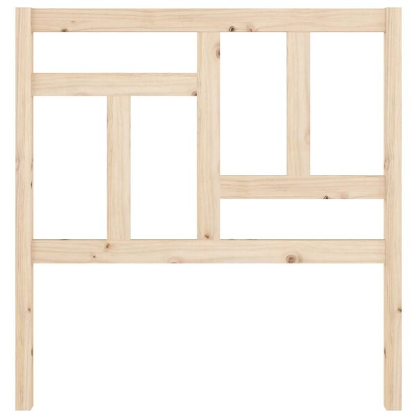 vidaXL Testiera per Letto 80,5x4x100 cm in Legno Massello di Pino