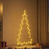 vidaXL Albero di Natale in metallo con supporto Oro 148 cm