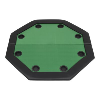vidaXL Tavolo da Poker Piegabile in 2 per 8 Giocatori Ottagonale Verde