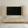 vidaXL Mobile TV Rovere Sonoma 30,5x30x90 cm in Legno Multistrato