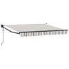 vidaXL Tenda da Sole Grigio chiaro e bianco 5 x 3 m