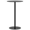 vidaXL Tavolo da Giardino Rotondo Nero &Oslash;60x105 cm in Acciaio