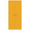 vidaXL Armadio 2 pcs Giallo senape 90 x 40 x 200 cm Acciaio
