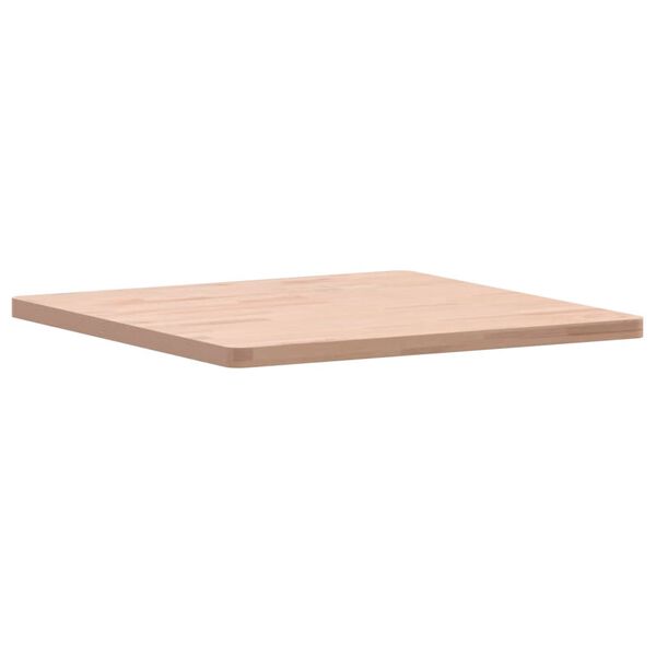 vidaXL Piano per Tavolo 60x60x2,5 cm Quadrato Legno Massello di Faggio