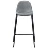 vidaXL Set da Bar 3 pz in Tessuto Grigio Chiaro