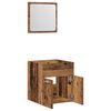 vidaXL Set Mobili da Bagno 2 pz Legno Antico in Legno Multistrato