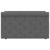 vidaXL Dormeuse con Materasso USB Grigio Scuro in Tessuto 90x200 cm