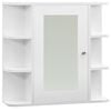 vidaXL Armadietto a Specchio Bianco 66x17x63 cm in MDF