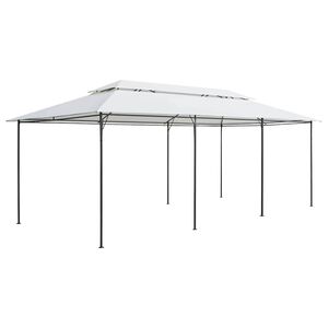 vidaXL Gazebo 600x298x270 cm Bianco 180g/m&sup2;