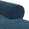 vidaXL Chaise Lounge con cuscino Blu 91 x 157 x 91 cm Velluto