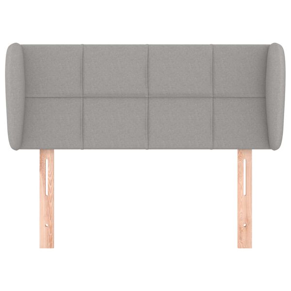 vidaXL Testiera ad Orecchio Grigio Chiaro 83x23x78/88 cm in Tessuto