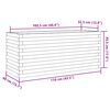 vidaXL Fioriera da Giardino 110x40x45,5 cm in Legno di Pino Impregnato