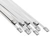 vidaXL Fascetta per Cavi 12 pz 4,6 x 350 mm Argento