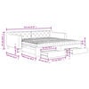vidaXL Divano Letto Estraibile con Cassetti Nero 100x200 cm in Tessuto