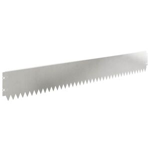 vidaXL Bordura per Prato 10 pcs 103 x 15 cm Acciaio Argento