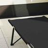 vidaXL Letto da campeggio pieghevole 2 pcs Nero 206 x 76 x 74 cm