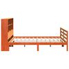 vidaXL Letto Libreria senza Materasso Marrone Cera 180x200 cm Legno