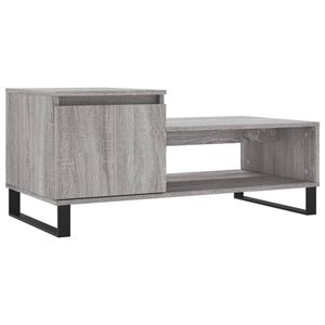 vidaXL Tavolino da Salotto grigio sonoma 100x50x45cm Legno Multistrato
