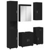 vidaXL Set di mobili per il bagno TULUM 5 pcs Nero 60 x 34 x 63 cm