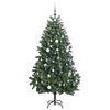 vidaXL Albero Natale Incernierato con 300 LED e Palline 300 cm