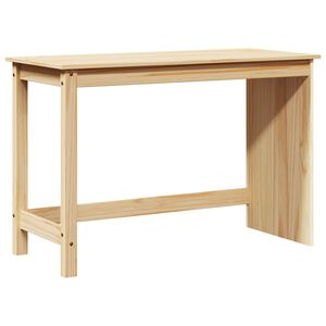 vidaXL Scrivania Marrone 112 x 50 x 75 cm Legno di Pino Massello